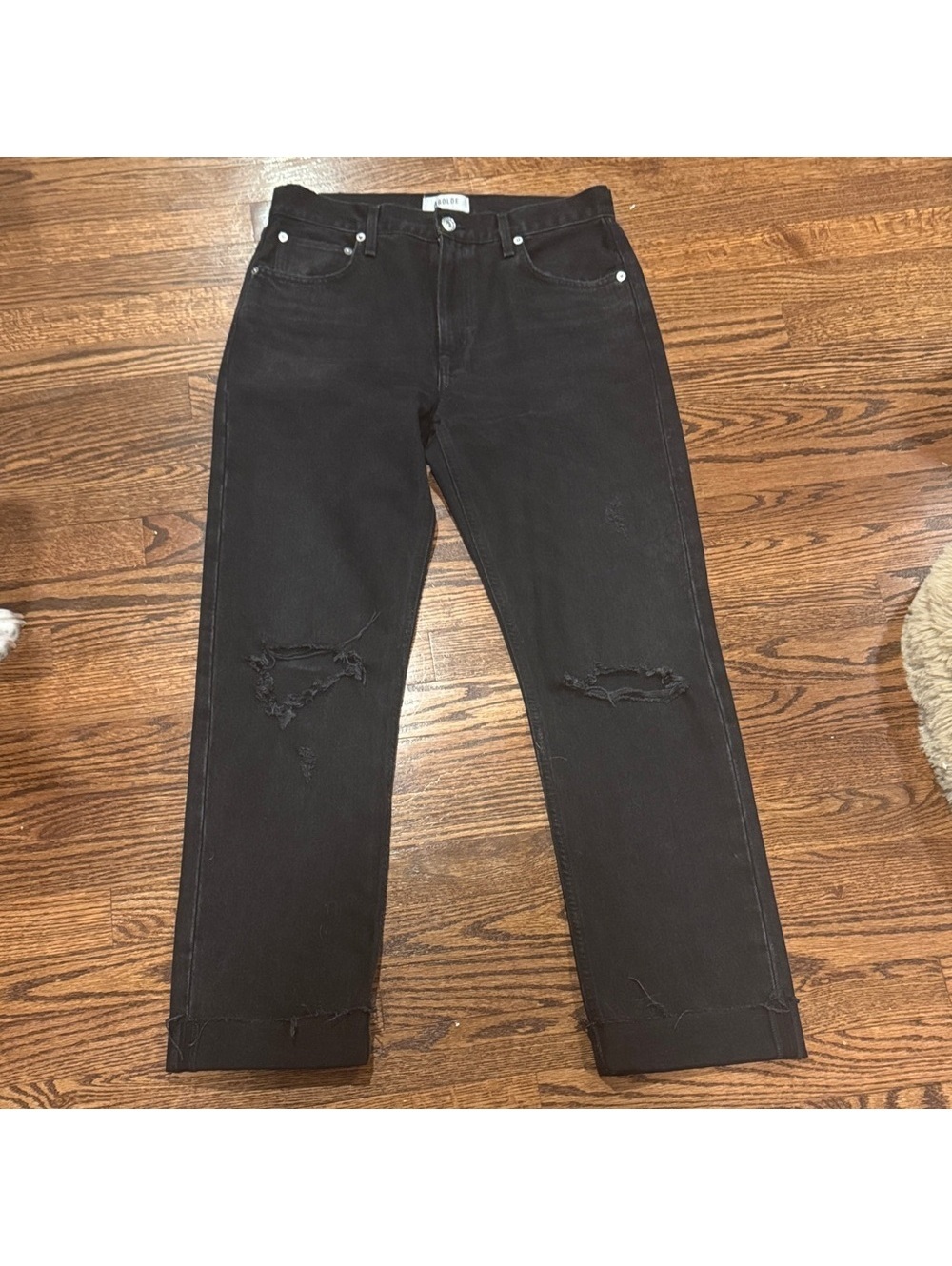 Agolde Cherie High Rise Straight in Distortion Size 28 100% Cotton